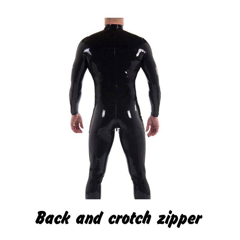 Sexy Hot Selling Natural Latex Catsuits Tights For Men And Women Customized Rubber Fetish Latex Catsuit  Full Body