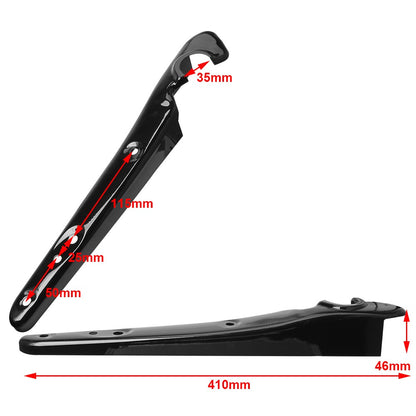 Par de Suportes Traseiros de Para-lama Brilhante para Motocicleta, Capas de Para-lama, Suporte de Seta para Harley Sportsters XL 883 1200 48 72