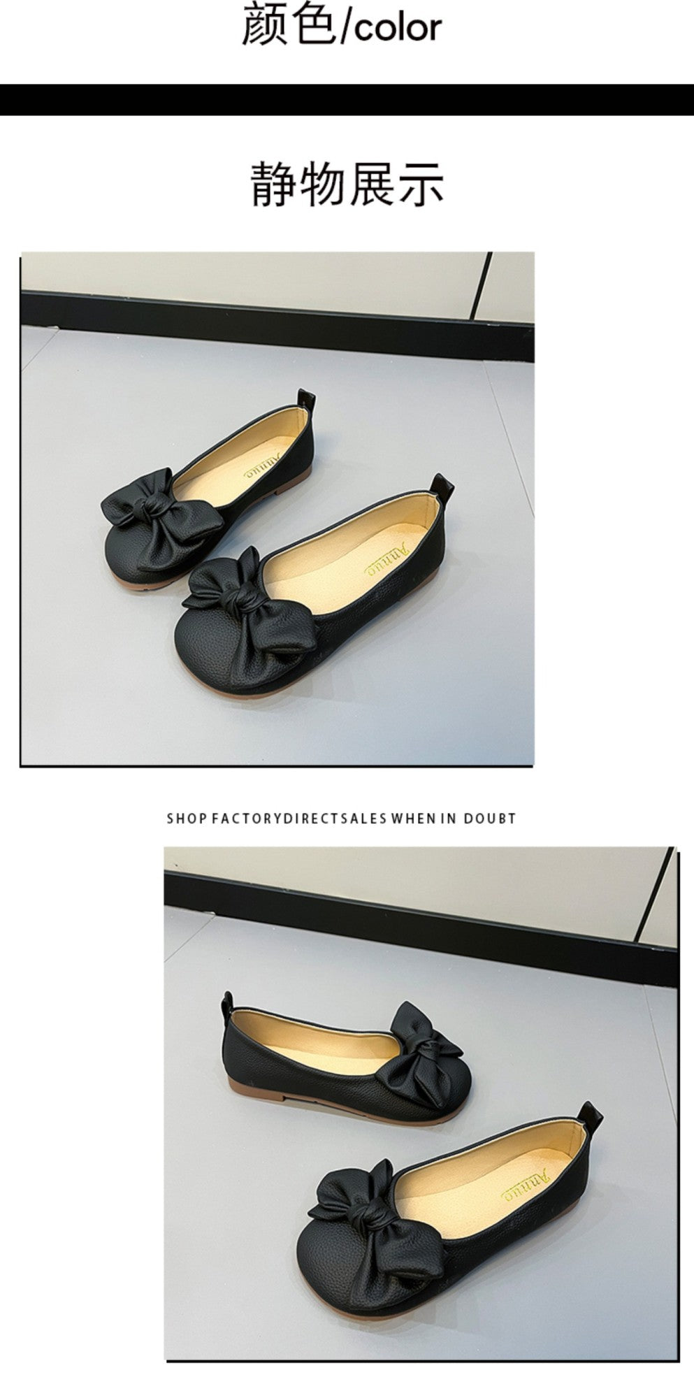 New Luxury Designer Shoes for Women Fashion Butterfly-knot Square Toe Party Leather Ballet Flats Ladies Flat Shoes Loafers Women