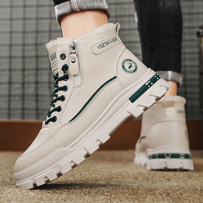 Men's winter warm ankle boots, new anti-slip sports shoes, men's motorcycle snow boots Botas Para Hombre