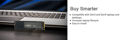 Crucial P3 Plus 1TB 2TB PCIe Gen4 NVMe M.2 SSD Interno (Pacote OEM) & Crucial NVME 2280 P310 1TB SSD & Crucial T500 1TB