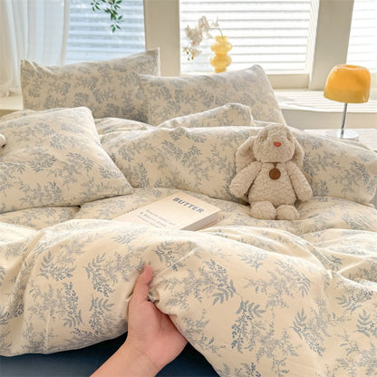 Cute Dog Printed Duvet Covet Set Brown Color Comforter Cover with Pillowcase for Kids Single/Queen/King housse de couette Full