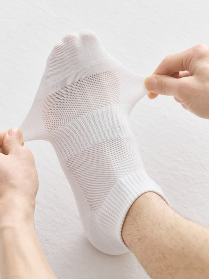 6Pairs Men Socks Combed Cotton Mesh Breathable Odor proof and antibacterial Spring Summer for Male sock New High Quality Man