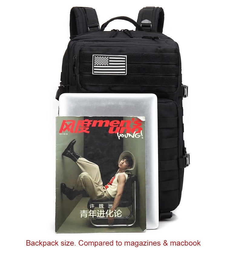 Mochila Tática Masculina 50L Viagem Grande Capacidade Masculina Impermeável Esportes ao Ar Livre Bolsas Multifuncionais