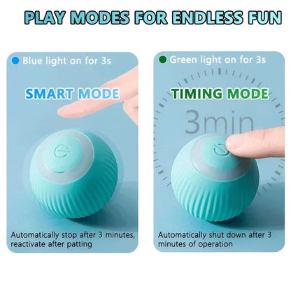 Brinquedo para Gato Bola Interativa Inteligente para Pets Brinquedos para Gatos Internos Bola Mágica de Rolamento Automático Brinquedo Eletrônico Interativo Acessórios para Gatos