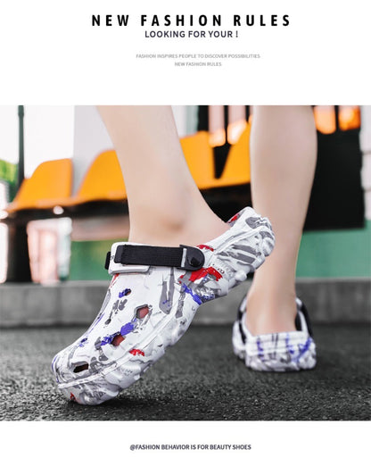 2025 Men's Summer Clogs Sandals Eva Slippers Men Fashion Flat Sandals Men Leisure Slides Men Casual Shoes Plus Size 46 47