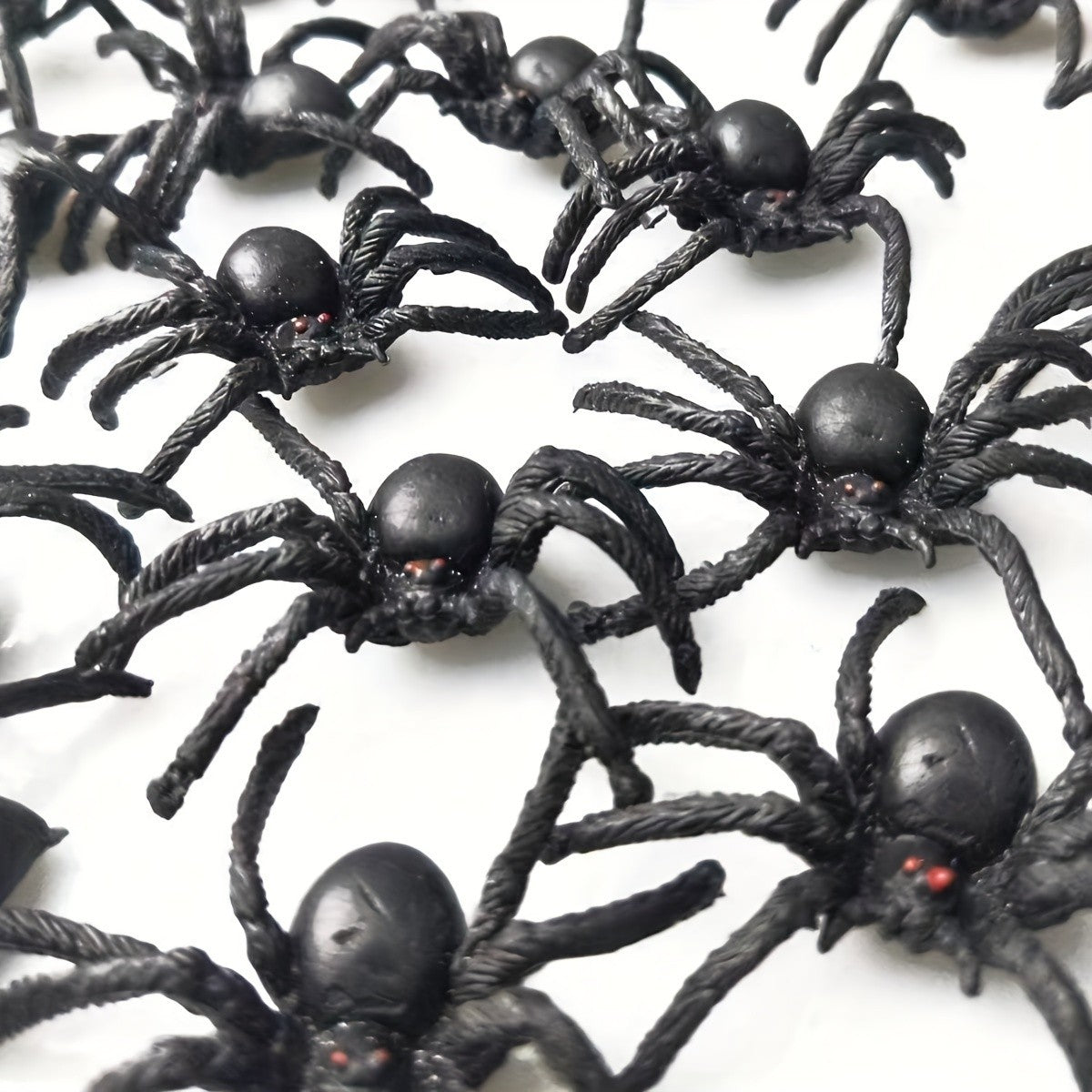 10pcs, Halloween Decorations, Prank, Small and Interesting Realistic Plastic Spider Prank Props,Christmas, Halloween Photo Props