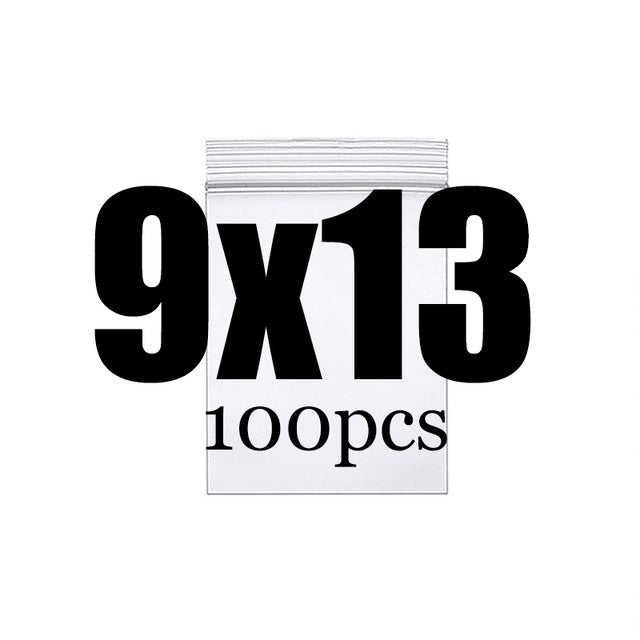 Clear Thick Zip Lock Ziplock Storage Bags Heavy-Duty Transparent Plastic Zip Package Small Jewelry Packing Reclosable Poly Pouch