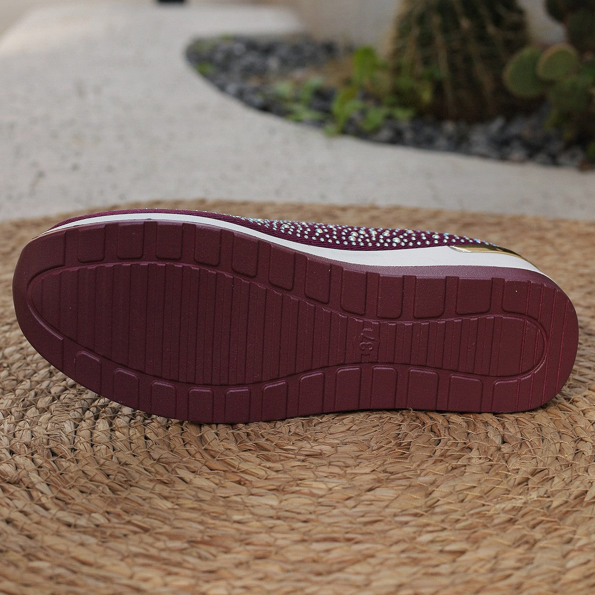 Women Wedges Platform Sneakers Autumn Fashion Round Toe Casual Sports Slip-on Shoes Woman Non Slip Vulcanized Shoes Plus Size 44