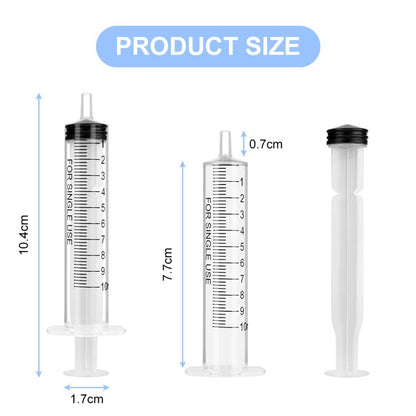 20 Unidades Seringa de Plástico Sem Agulha 5/10/20ml para Cola, Alimentação de Pets, Cosméticos Líquidos, Ferramentas de Medição e Recarga, Embaladas Individualmente