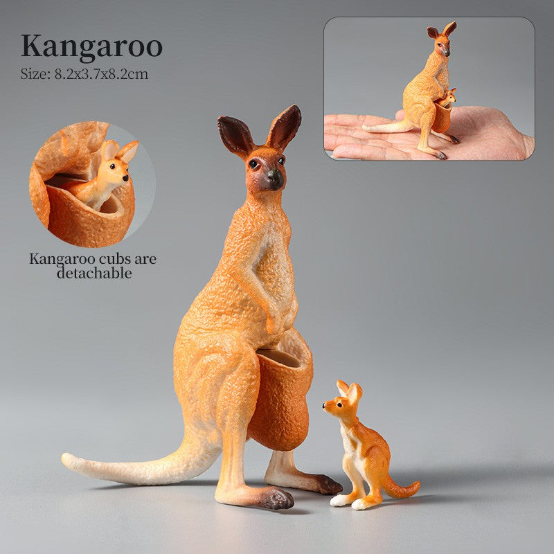 Conjunto de Brinquedos Montessori de Animais Selvagens - Leão Elefante Antílope Miniaturas de Animais Figuras de Ação Zoológico Presente Educacional para Crianças