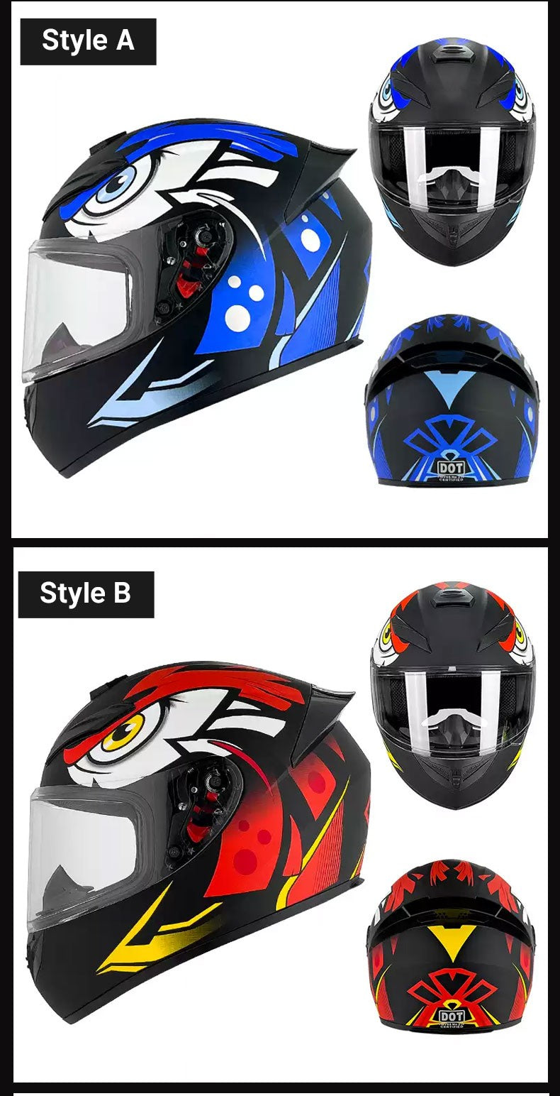 Capacete de Moto de Rosto Inteiro de Alta Qualidade Masculino Feminino Capacete de Corrida de Moto DOT capacete casqueiro casque