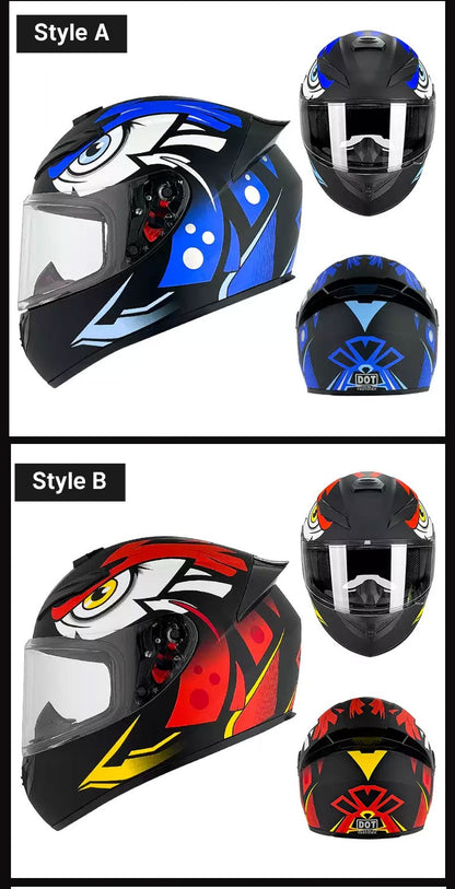 Capacete de Moto de Rosto Inteiro de Alta Qualidade Masculino Feminino Capacete de Corrida de Moto DOT capacete casqueiro casque