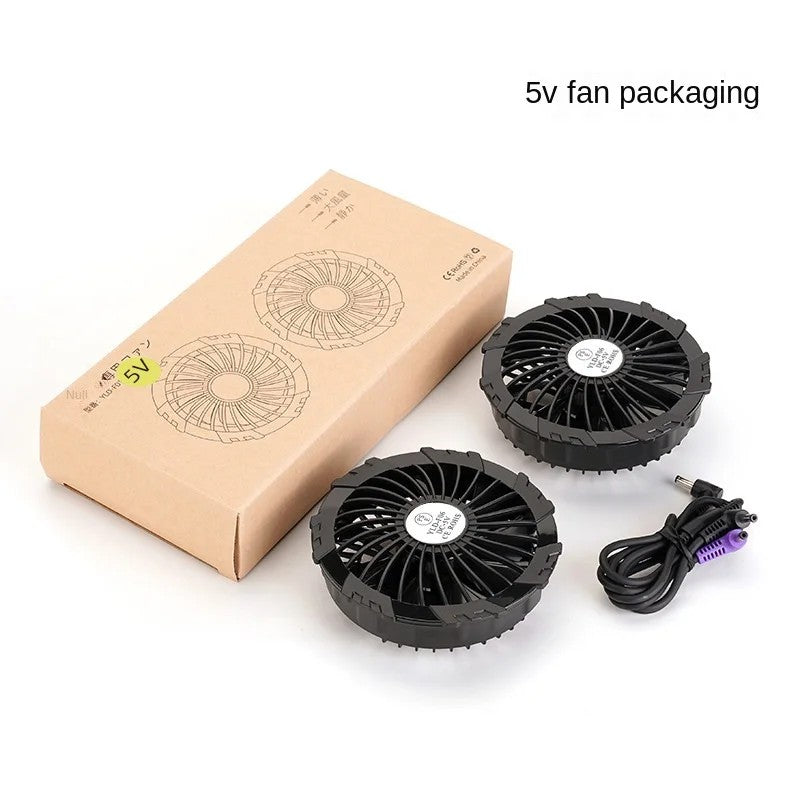 Summer Cooling with Fan Refrigeration Charging Air Conditioning Clothes Cotton Camouflage Clothing Construction Site Labo