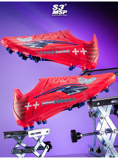 Soccer Shoes Men's Football Field Boots Grass Training Society Sports Soccer Cleats Without ShoeLaces Crampons De Football