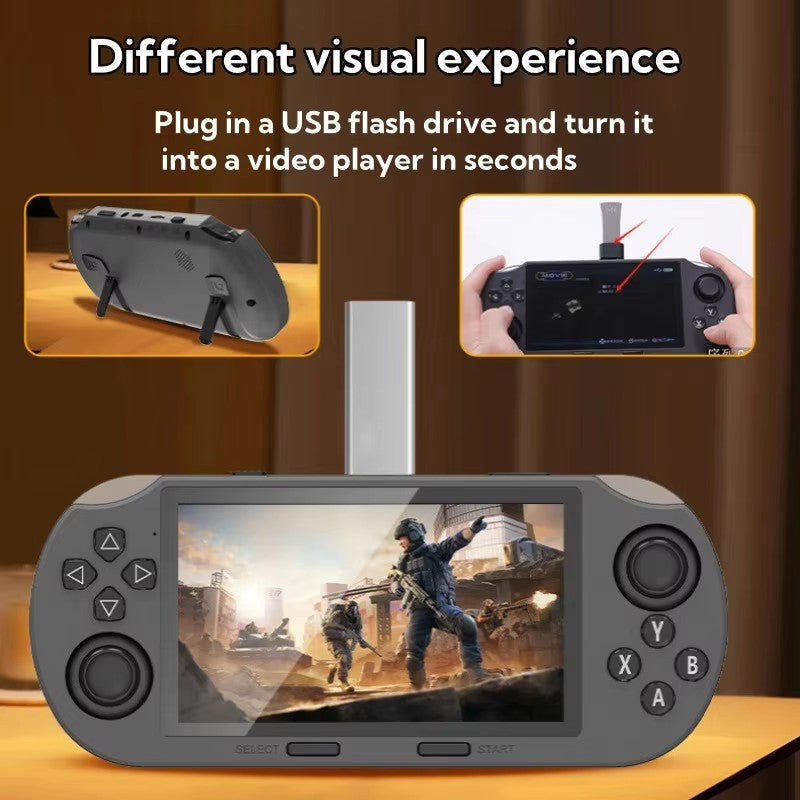 SF3000 Retro Handheld Video Game Console Games Pocket Player with 4.5 Inch IPS Screen 3000mAh Portable Linux System