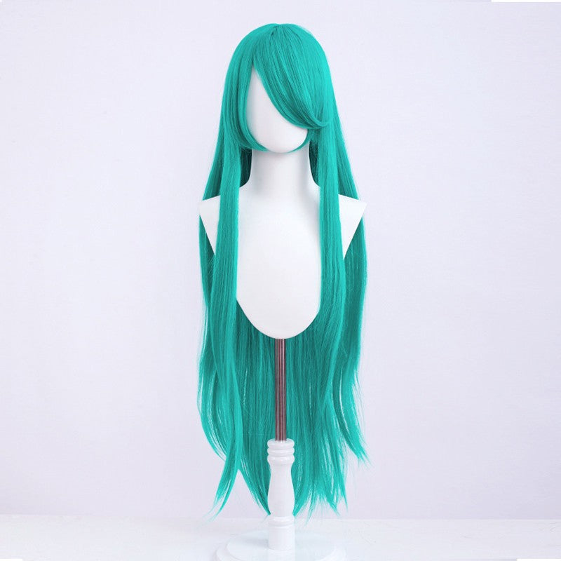 Halloween Cosplay Anime Party Fancy Wig Costume Wig 100cm Long Straight Heat Resistant Synthetic Hair Anime Colored Hair