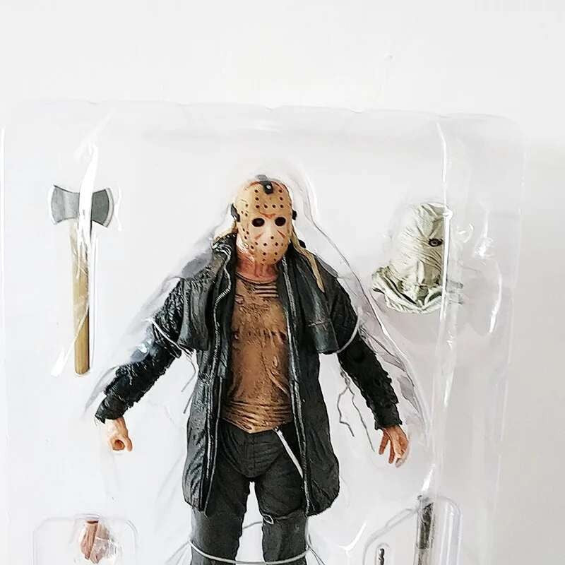 O 13º Brinquedo de Figuras NECA Sexta-Feira 13 Freddy Jason Voorhees Figura de Ação de Sangue Modelo Colecionável do Jason Presentes de Natal Halloween