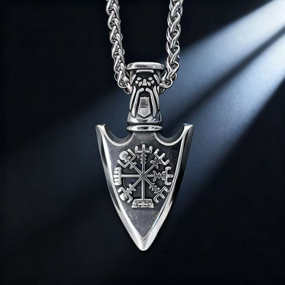 HNSP Odin Viking Rune 316L Aço Inoxidável Colar com Pingente Para Homens Corrente Acessórios de Joias