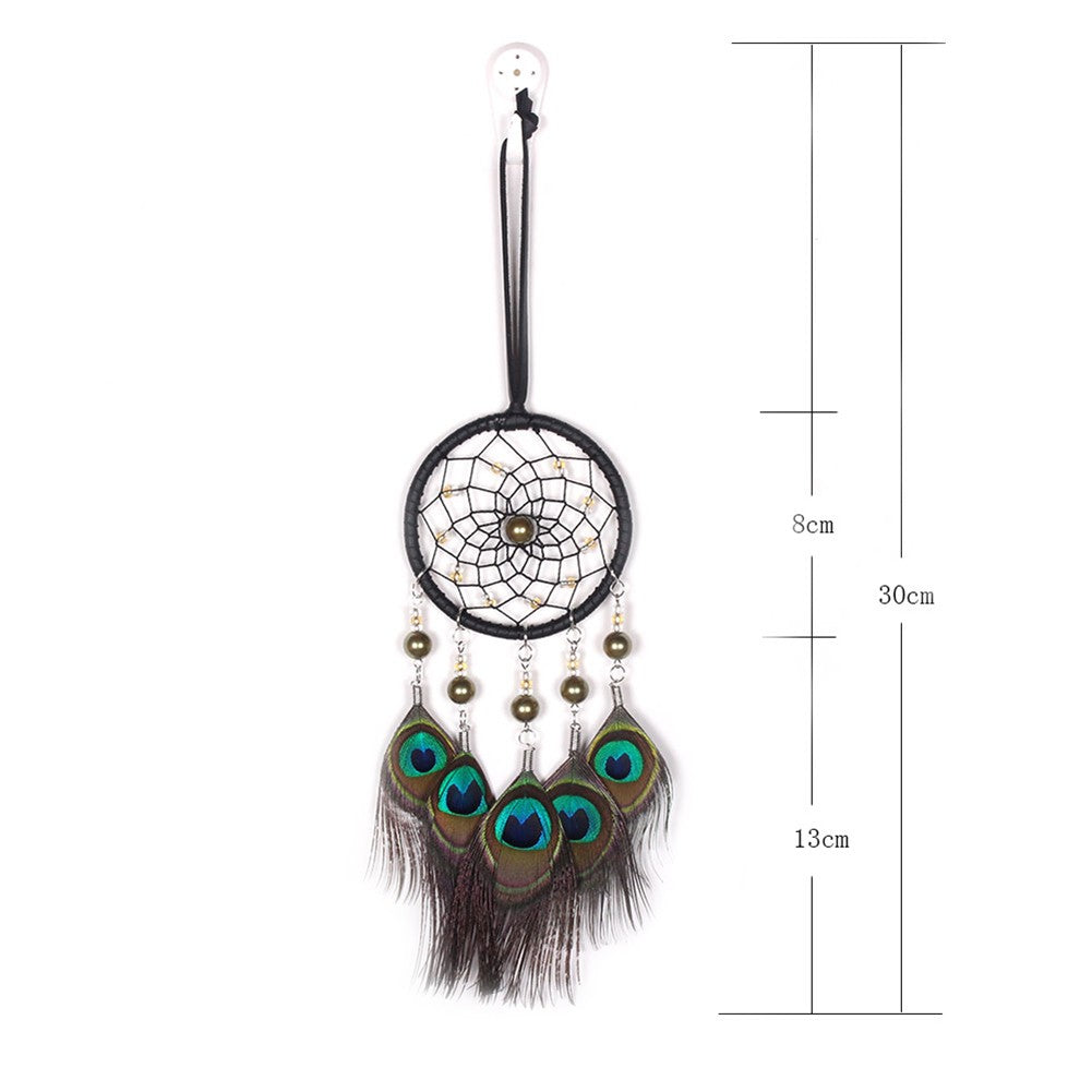 Mini Dream Catcher Car Pendant Accessory Interior for Girls Feather Mirror Hanging Pendant Home Decor Lucky Car Ornament Girls