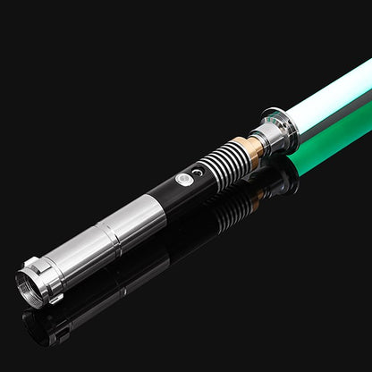 Luke RGB 16 Color Variable Metal Handle Lightsaber With Hitting Sound Effect FX Duel Lightsaber Metal Aluminum Handle Lightsaber