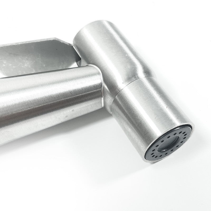 Pulverizador de Torneira de Banheiro Portátil, Pulverizador de Aço Inoxidável, Pistola de Pulverização de Bidê Manual, Chuveiro Higiênico de Limpeza Automática, Torneira Manual de Banheiro