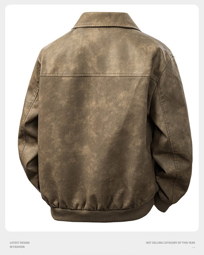 Leather Jacket Men Suede Coats Black Oversized 6XL 7XL 8XL Plus Size Street Motorcycle Autumn Hip Hop Brand Waterproof Autumn