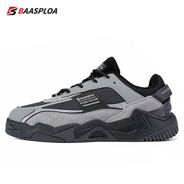 Baasploa New Men's Shoes Outdoors Walking Sneakers Waterproof Shoes Comfort Tenis for Men Non-Slip