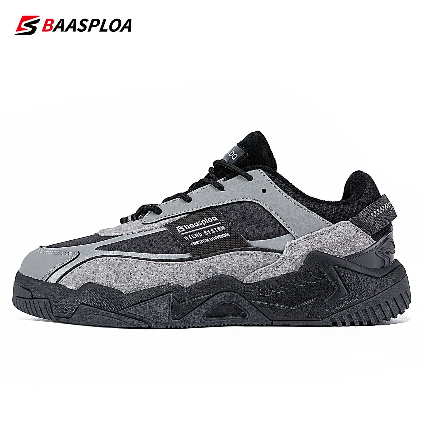 Baasploa New Men's Shoes Outdoors Walking Sneakers Waterproof Shoes Comfort Tenis for Men Non-Slip