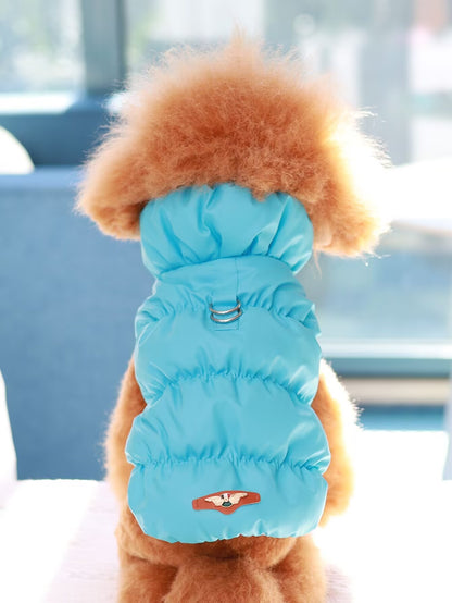 Jaqueta para Cães para Outono/Inverno, Casaco para Pets, Agasalho Quente e Grosso de 3 Camadas, Adequado para Cães Pequenos a Médios como Poodle, Teddy, York