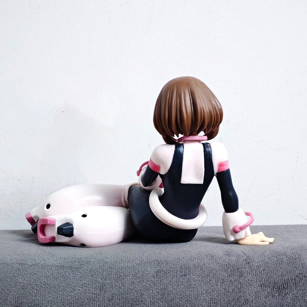 Anime MHA My Hero Academia figura Ochaco Sentada Action Figure Uraraka Ochako pvc Coleção Modelo Presente Boneca 10cm