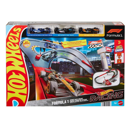 2025 Hot Wheels Racing Formula 1 Sprint Race Circuit Track Set F1 1:64 Scale Die-Cast Vehicle Model Car Toys
