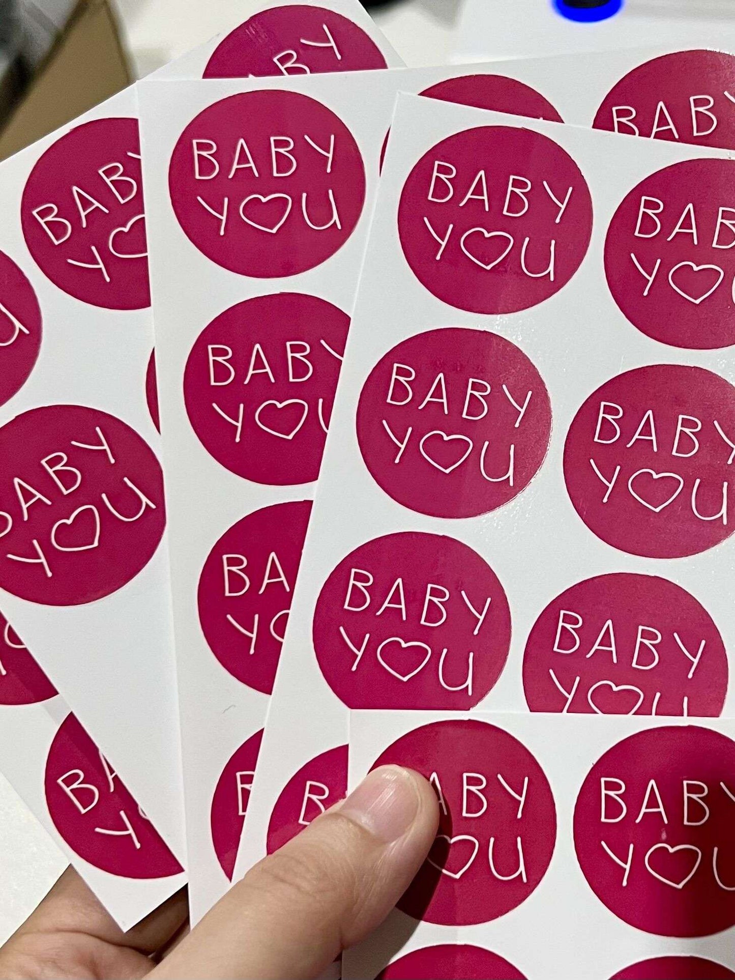 1000PCS Custom Stickers Customize Logo Business Name Thank You Stickers Personalized Packaging Labels Design Your Own Stickers