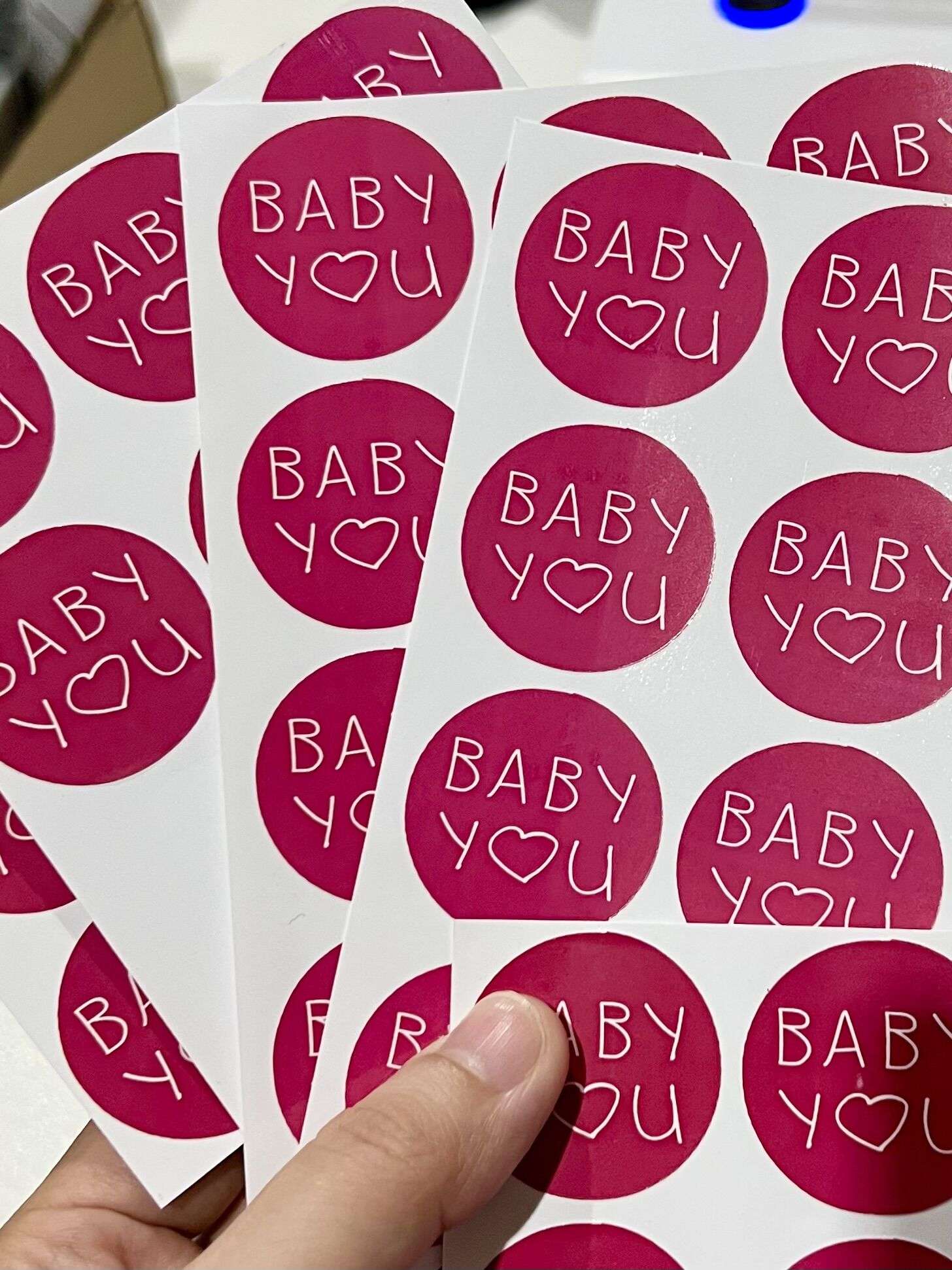1000PCS Custom Stickers Customize Logo Business Name Thank You Stickers Personalized Packaging Labels Design Your Own Stickers