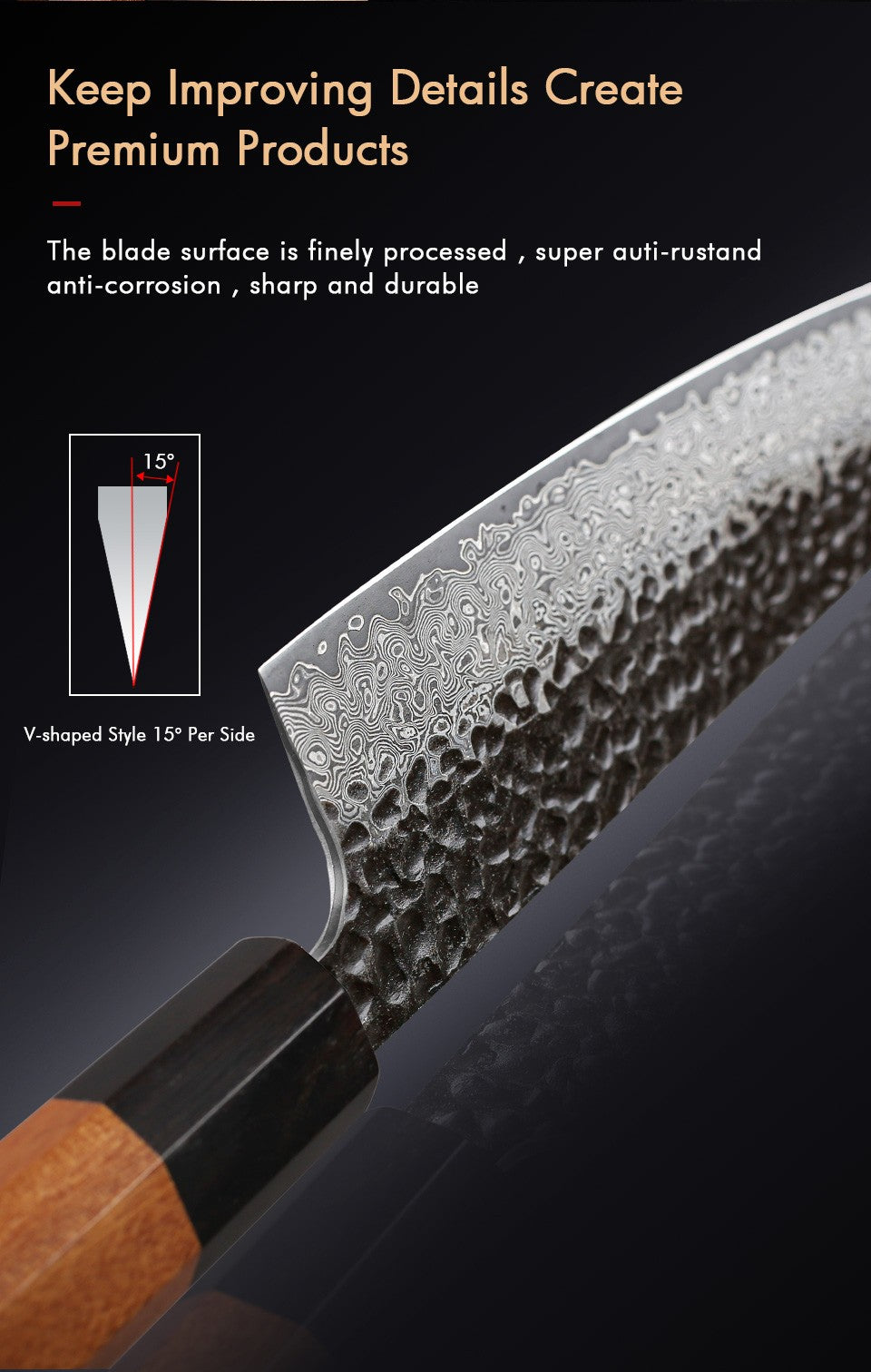 F.YOUNG Faca de Chef Japonesa Forjada à Mão Aço Damasco Facas de Cozinha Fatiar Legumes Carne Sashimi Utensílios de Cozinha