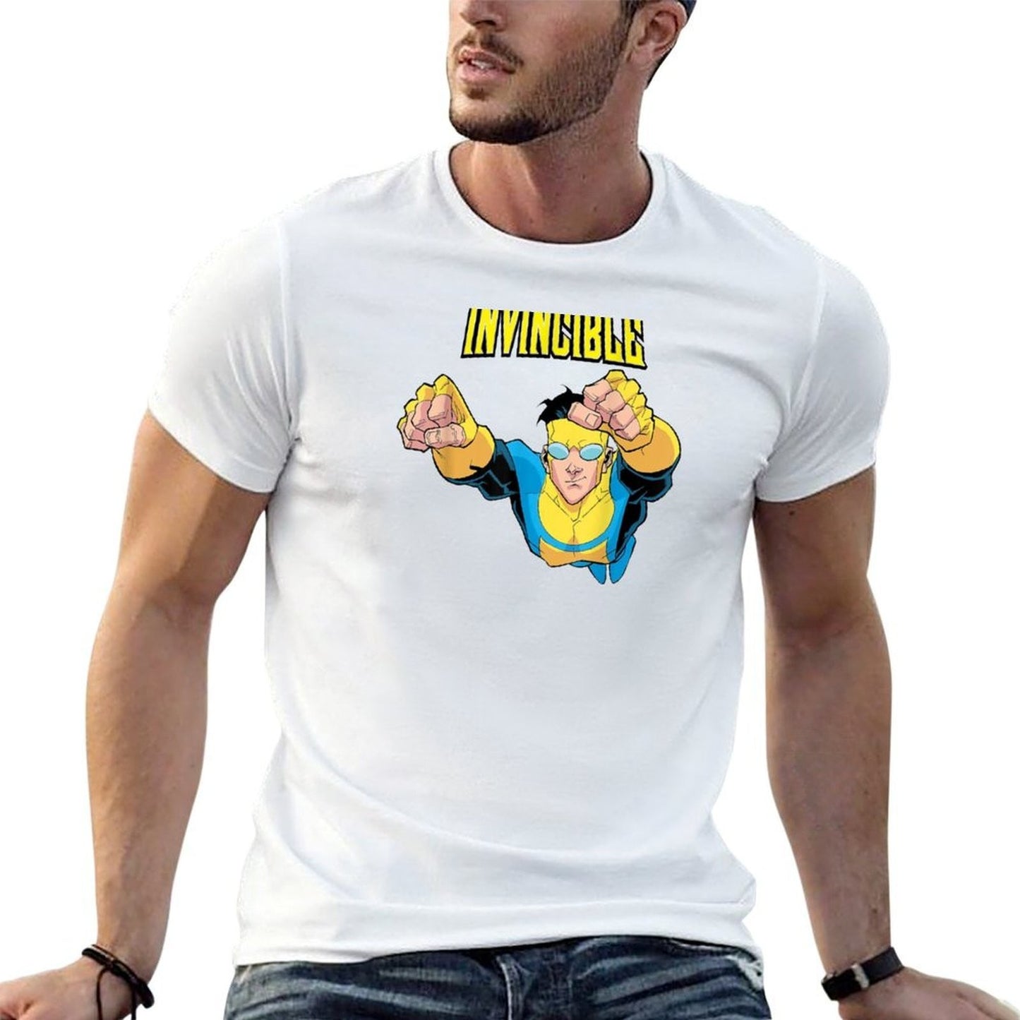 Invincible Hero Man For All Fans Comic Flight Poster T-Shirt T-Shirt men t shirt cotton 100% t shirt man plain T-Shirt