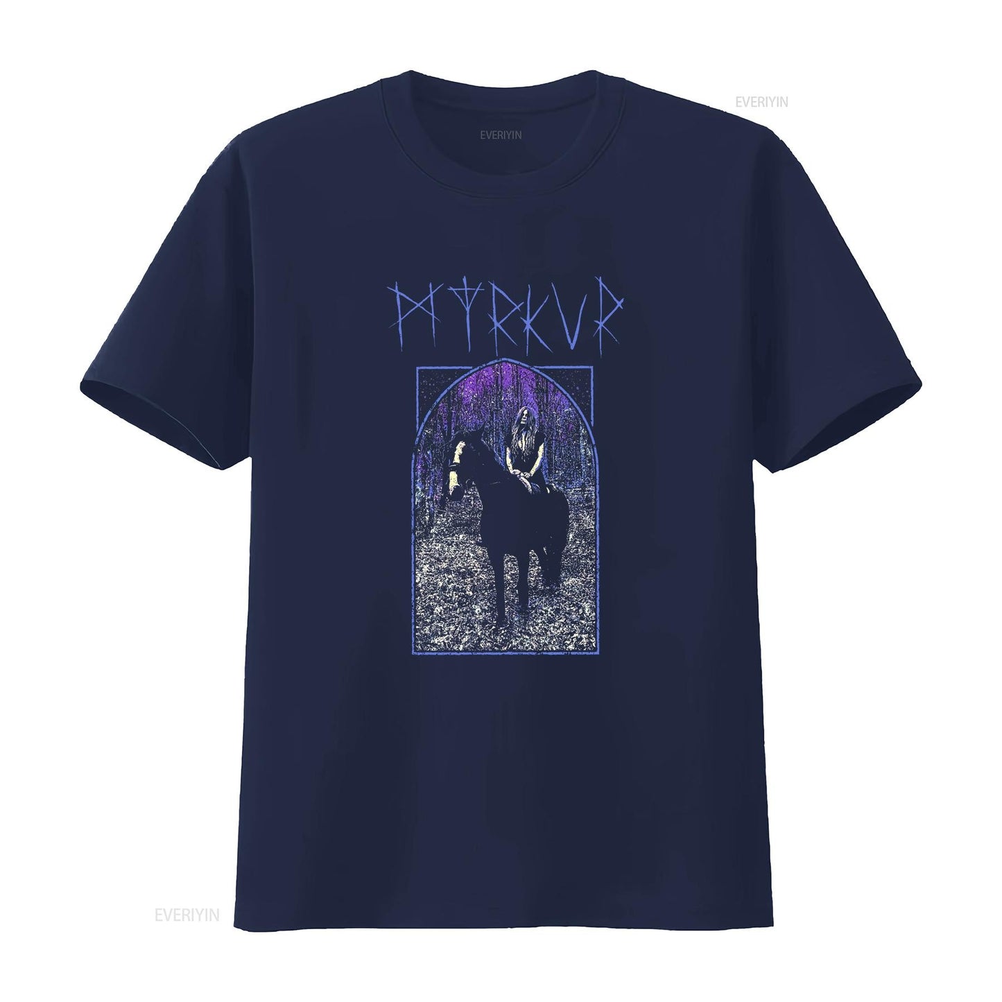 myrkur juniper T Shirt vintage Washed homme Stylish Unisex graphic designer clothes streetwear fashion Slightly Breathable