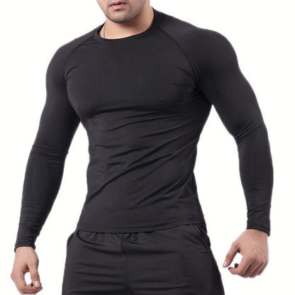 Graphic Compression Shirts for Men Athletic Quick Dry Rash Guard Stretchy Baselayers Undershirts Gym Workout Running Tshirt Tops