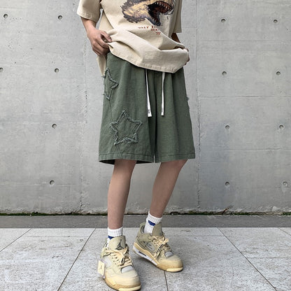 2024 Summer Shorts Men Loose spodenki meskie Vintage Denim Basic SimpleHot Sale High Waist Leisure Ulzzang Streetwear Short