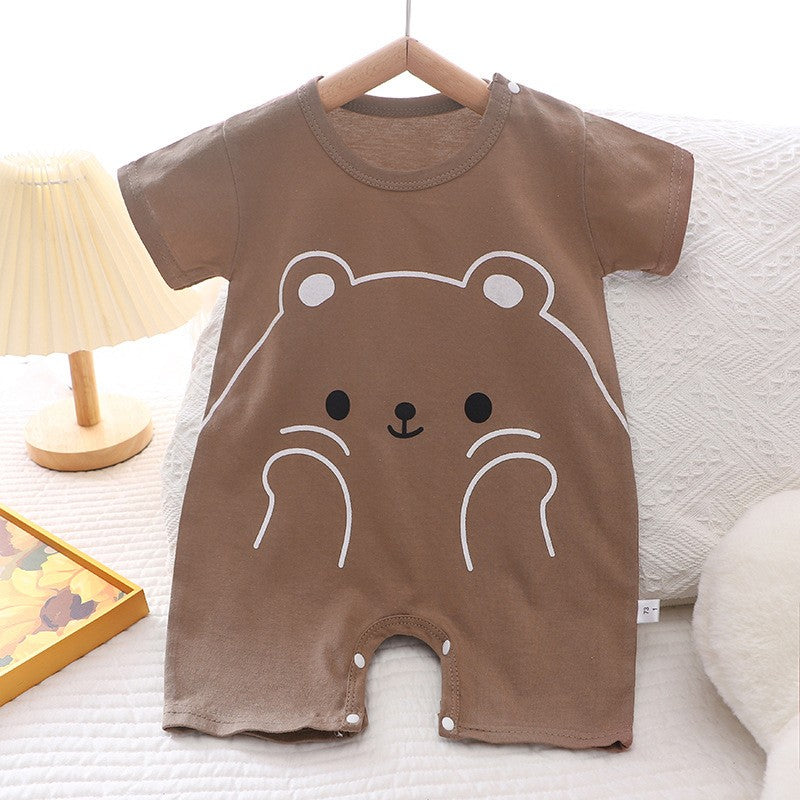 Baby Clothes Bodysuits & One-pieces Newborn Short Rompers Boys Girls Summer Jumpsuit Thin Air Conditioning Loungewear Babies