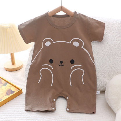 Baby Clothes Bodysuits & One-pieces Newborn Short Rompers Boys Girls Summer Jumpsuit Thin Air Conditioning Loungewear Babies
