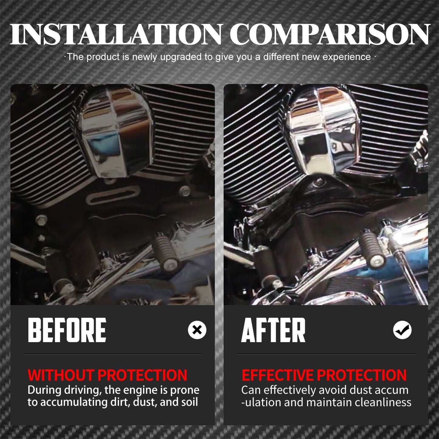 Tampa Lateral da Base do Cilindro da Motocicleta Carenagem Para Harley Touring Road King FLHR Electra Street Glide FLTRX FHLX 2007-2016