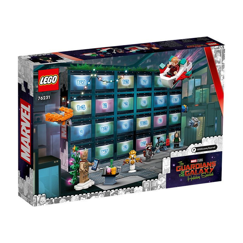 LEGO Super Heroes 76231 Calendário do Advento de Natal Guardiões da Galáxia Blocos de Montar Quebra-Cabeça para Meninos e Meninas