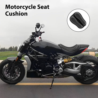 Almofada de Assento de Motocicleta Antiderrapante Estrutura de Malha 3D Respirável Macia e Confortável Proteção Solar Acessórios para Motocicleta