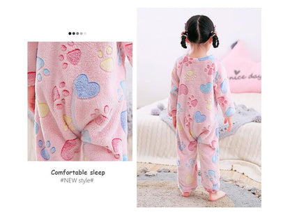 Macacões e jardineiras quentinhos para bebês meninas, macacões infantis para meninos, roupas de flanela para crianças, macacões e jardineiras de uma peça, 1-4 anos.