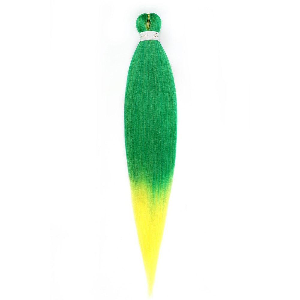 Cabelo Sintético Trançado Pré-esticado Profissional Sem Coceira Fibra Que Sela Em Água Quente 30'' Ombre Textura Yaki Extensões de Cabelo para Trança