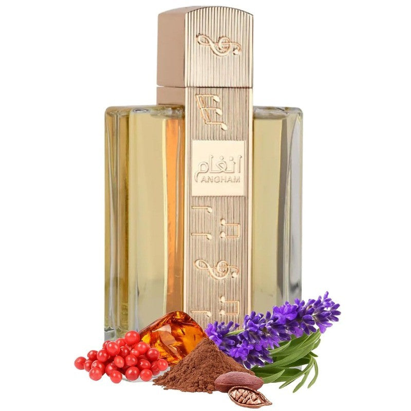 Lattafa Angham Eau de Parfum Spray for Unisex 100ml Original Arab Perfumes Lasting Oriental Vanilla Pheromone Perfume Cologne