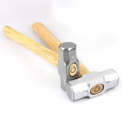 Martelo de Marreta de Cabo de Madeira Resistente 1 Peça Aço Forjado Martelo Octogonal Cabeça Quadrada Martelo Grande Martelo de Alvenaria 2LB 3LB 4LB