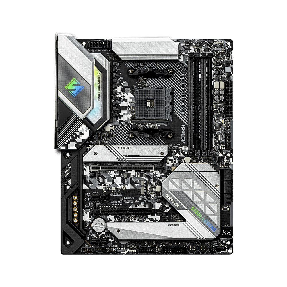 ASRock B550 Steel Legend Motherboard Set Kit with Ryzen 5 5600 CPU 4xDDR4 4733MHz M.2 NVME HDMI AMD B550 ATX AM4 Mainboard