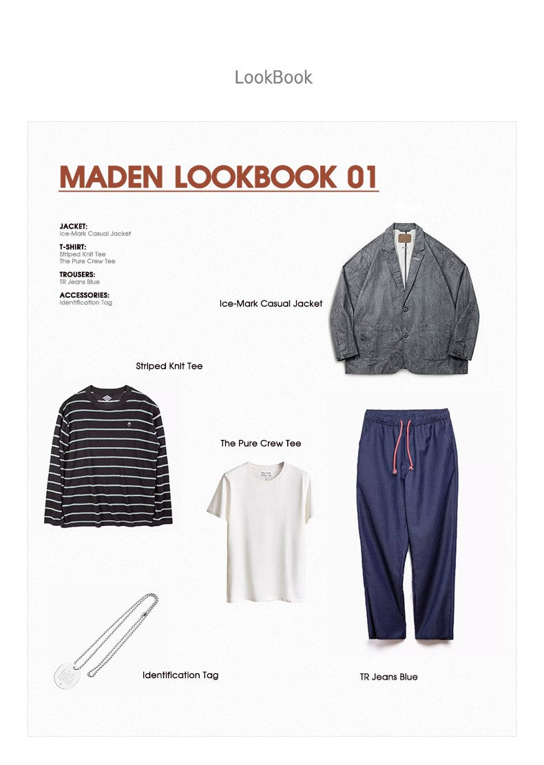 Maden New Casual Suit with Irregular Pattern Design Lapel Loose Blazers Cotton Jacket for Men's Spring and Autumn